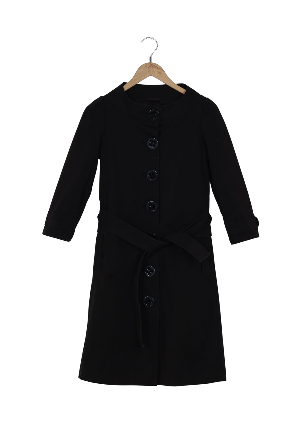 ModströM Preloved Sort Trenchcoat - Black