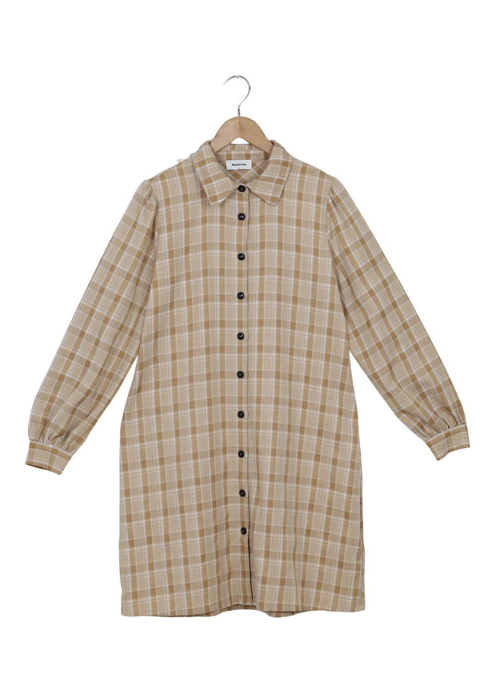 ModströM Preloved Giana Dress - Beige Check