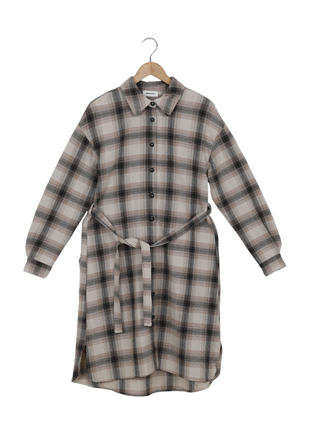 ModströM Preloved Fred Shirt Dress - Camel Check