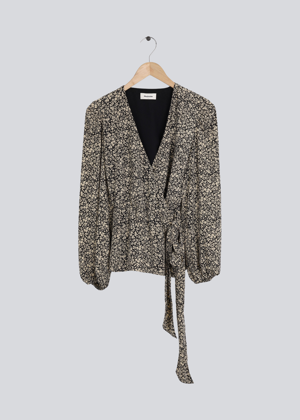 ModströM Preloved Theodora Print Top - Black Fairytale Flower