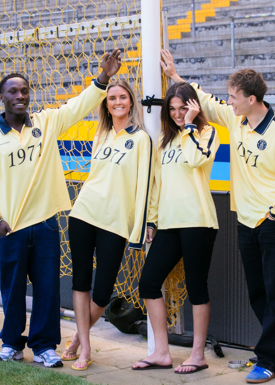 1971 polo - Yellow/Navy