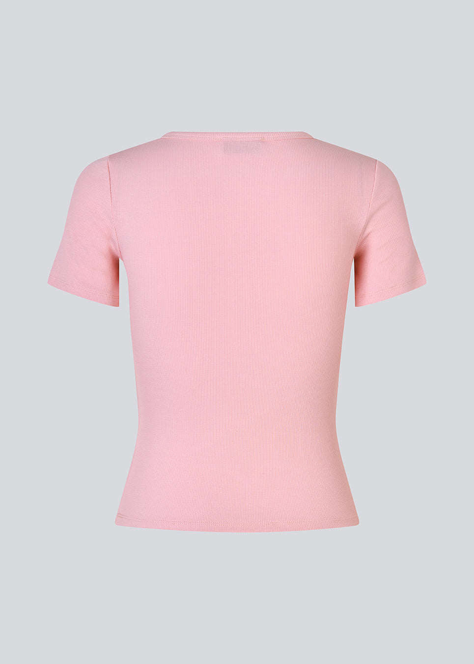 Lækker basic t-shirt i en blød bomuldsrib med stretch i lyserød. Igormd short t-shirt har en tætsiddende pasform med korte ærmer.
