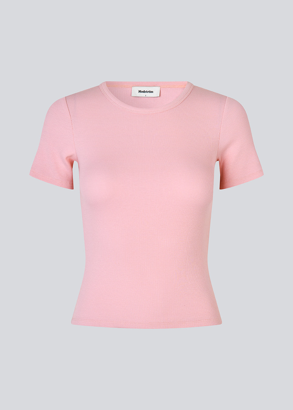 Lækker basic t-shirt i en blød bomuldsrib med stretch i lyserød. Igormd short t-shirt har en tætsiddende pasform med korte ærmer.