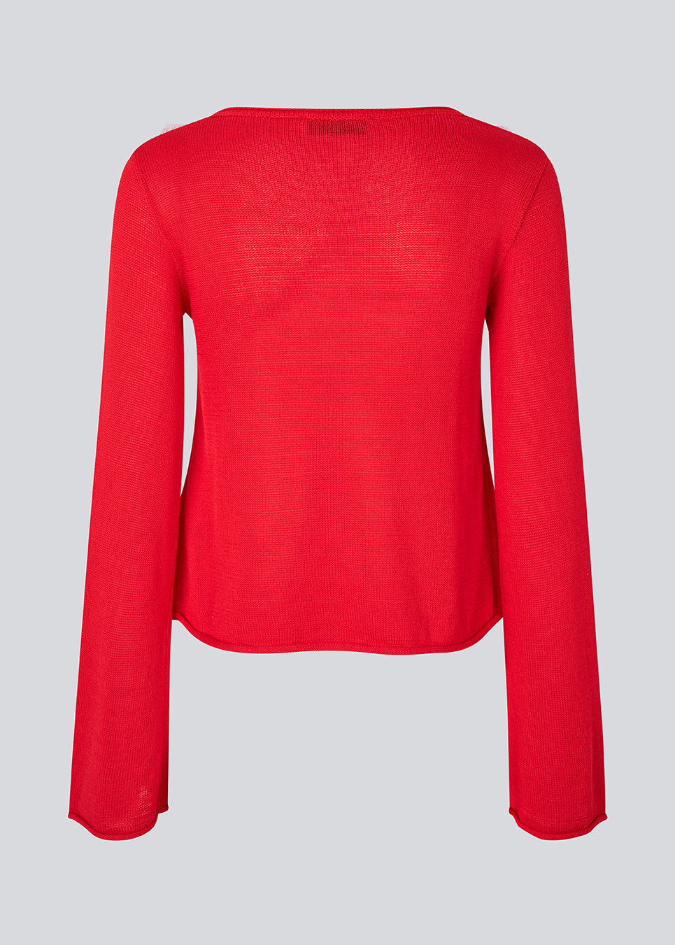 Strikket top med lange brede ærmer og en bred halsudskæring. IvonneMD O-neck har en normal pasform.