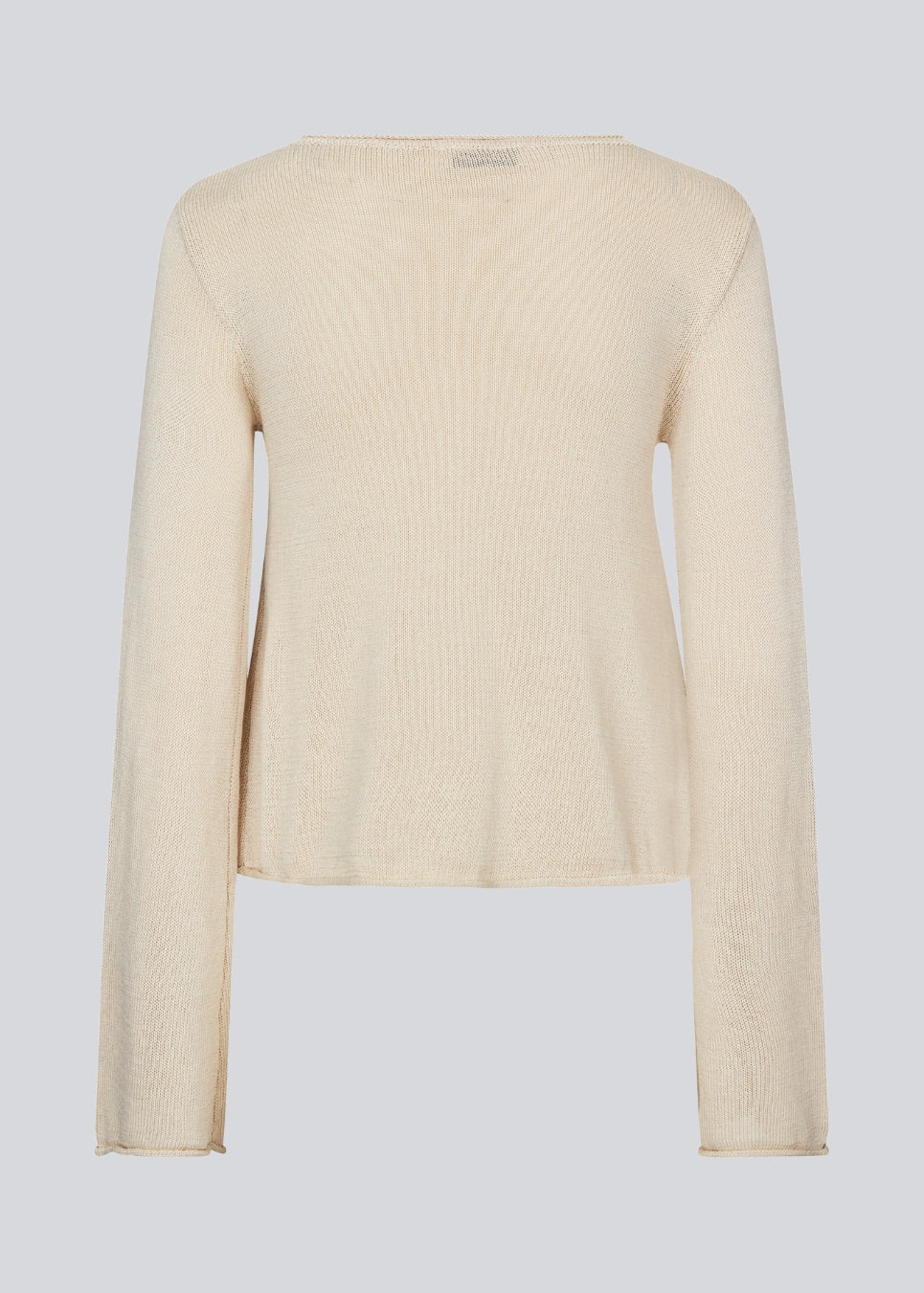 Strikket top med lange ærmer og en bred halsudskæring. IvonneMD O-neck har en normal pasform.