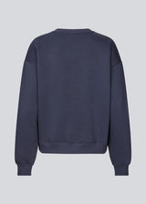 Sweatshirt i mørkeblå i bomuldsblanding med logo. TiaMD sweat har en rund halsudskæring og ribkant ved både bund og ærmer.