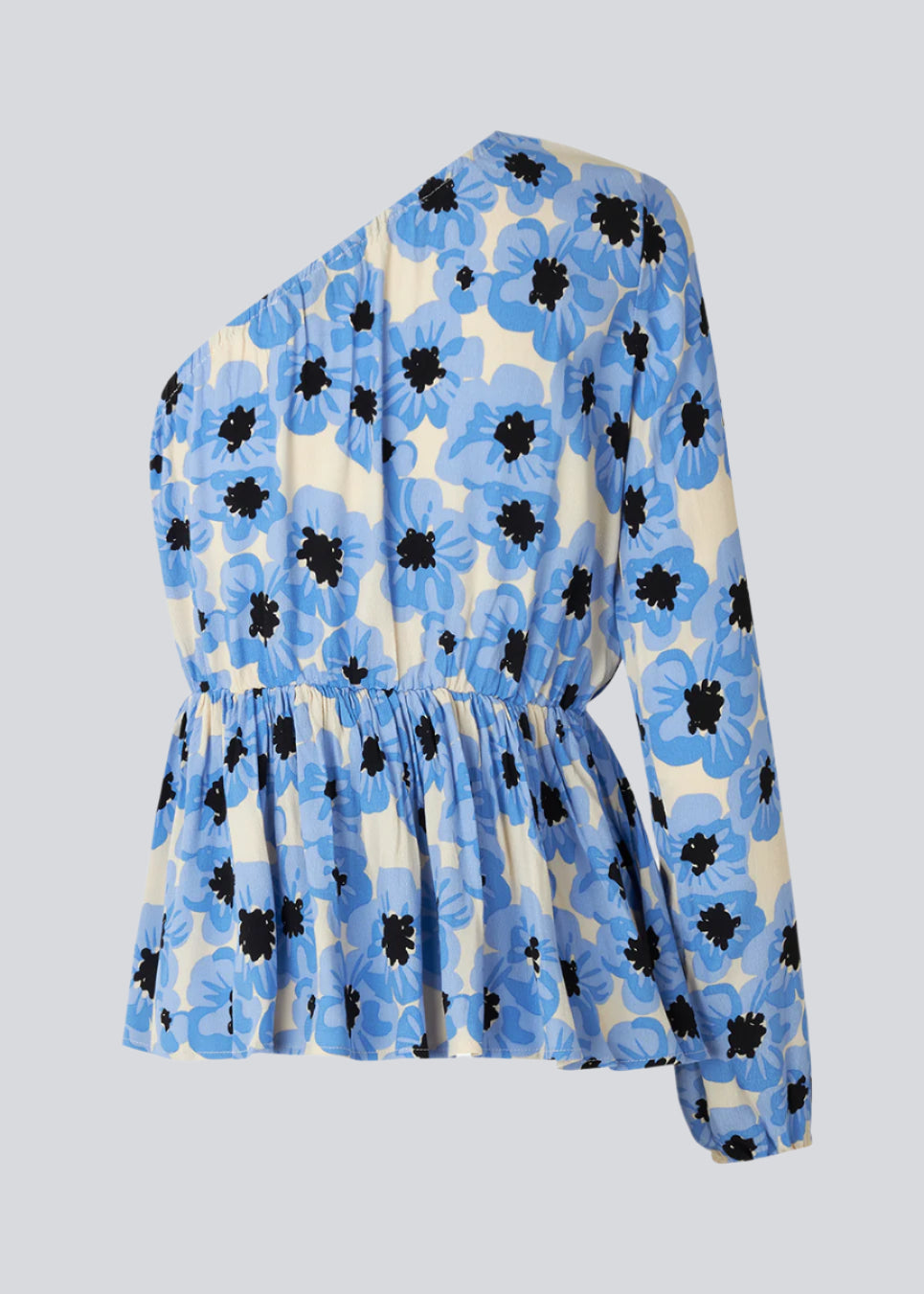 TorahMD print one shoulder top - Blue Pearl Flower