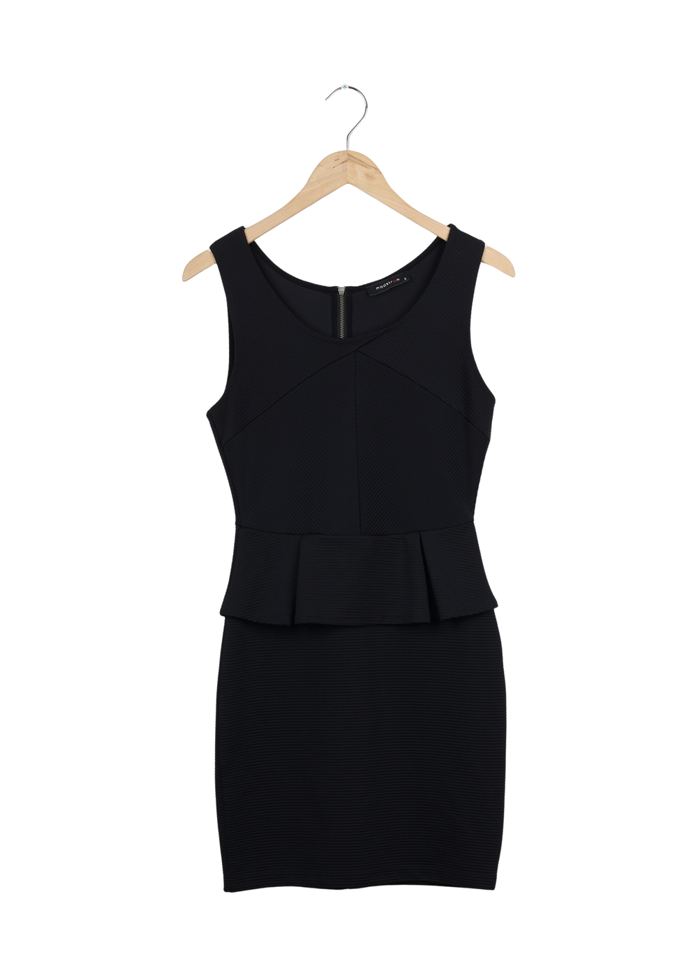 Modström Preloved Peplum Dress - Black