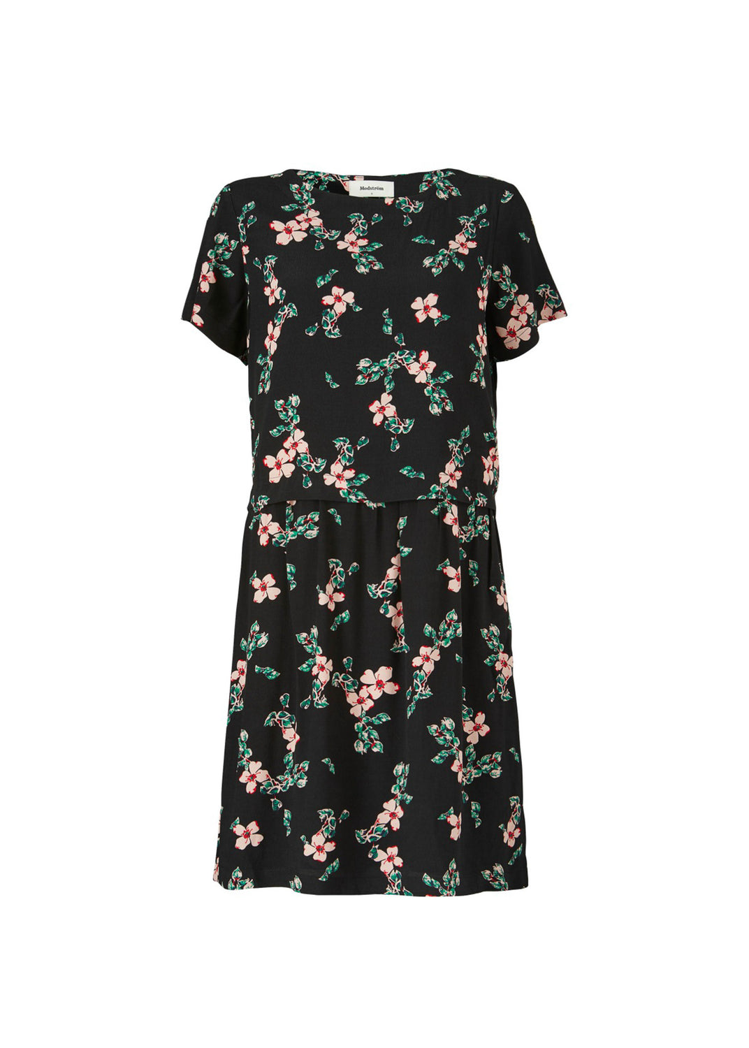 Modström Preloved Tassel print dress, varen er en brugt style - Black bloom