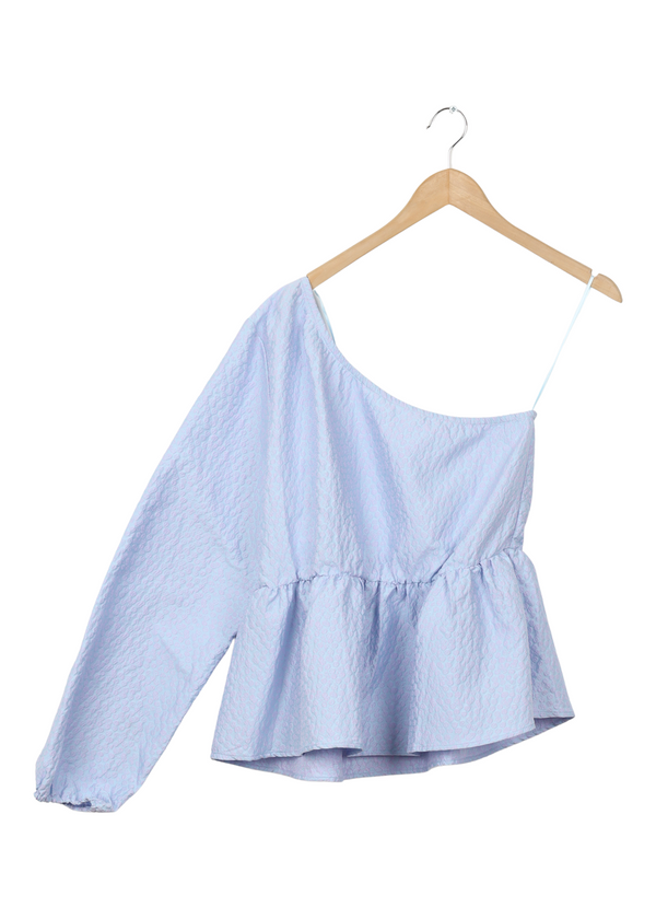 Modström Preloved TelmaMD one shoulder top - Celestial Blue