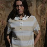 Nobumd polo - Beige Stripe