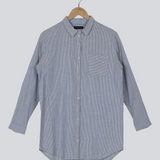Modström Preloved Stribet skjorte - Blue
