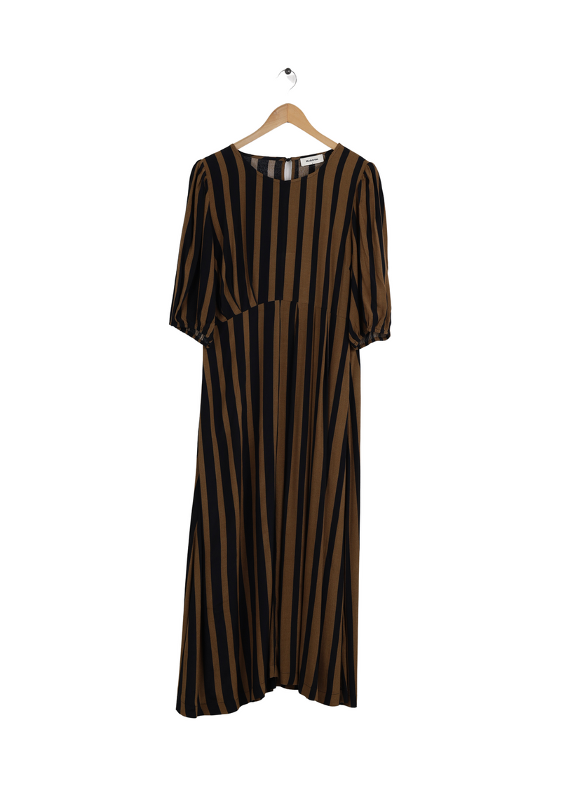 Modström Preloved - AliciaMD print dress - Bold Sienna Stripe