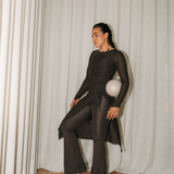 Prudencemd flare pants - Seal Brown