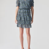 Modström Preloved Earl print dress, varen er en brugt style - Blue Mini Floral