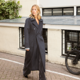 Olinamd coat - Dark Grey Melange