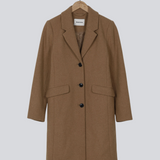 Modström Preloved Pamela coat - Brown Sugar - Brown sugar