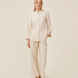 IsabelMD pants - Summer Sand Pinstripe