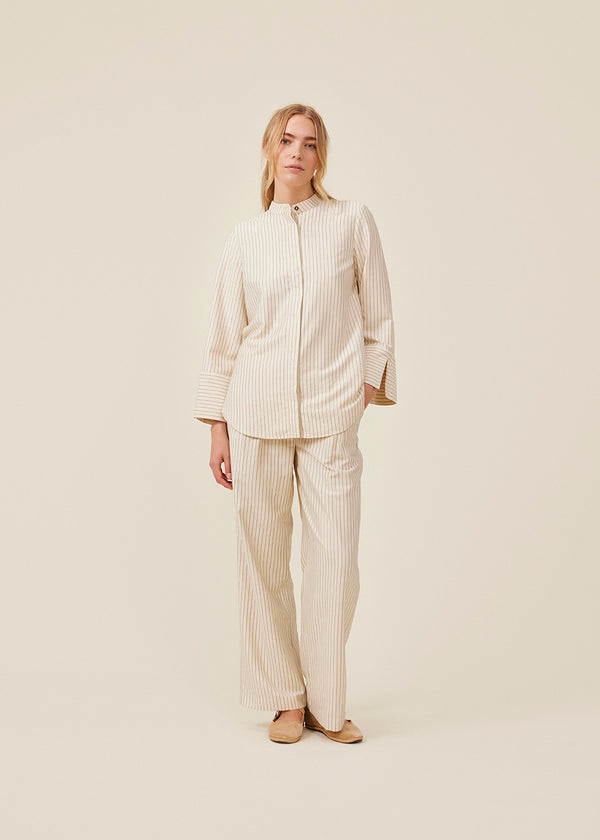 IsabelMD pants - Summer Sand Pinstripe