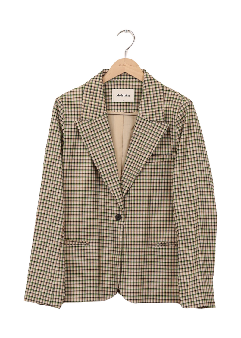 Modström Preloved OsvaldMD blazer - Forest Check