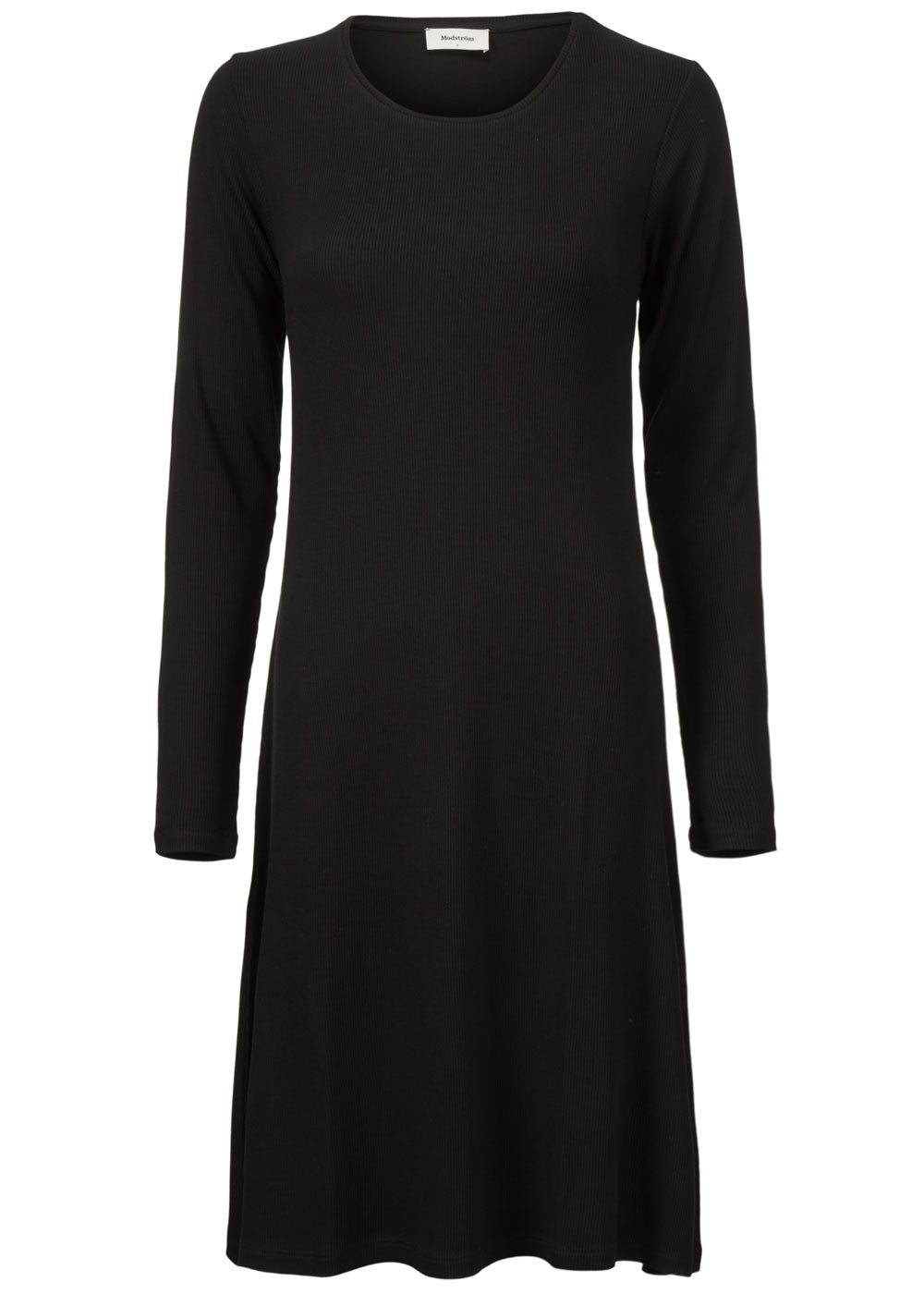 Modström Preloved Krown flare dress, varen er en brugt style - Black