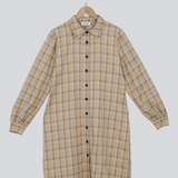 Modström Preloved Giana dress - Beige check