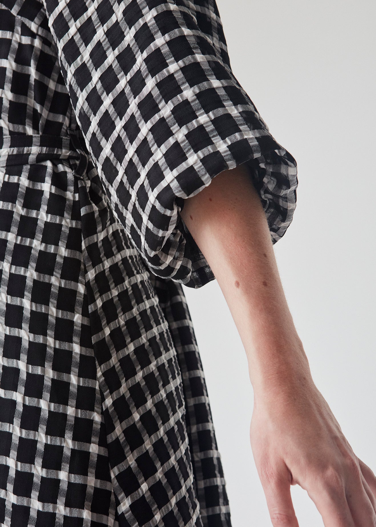 Modström Preloved Evita dress - Black Check
