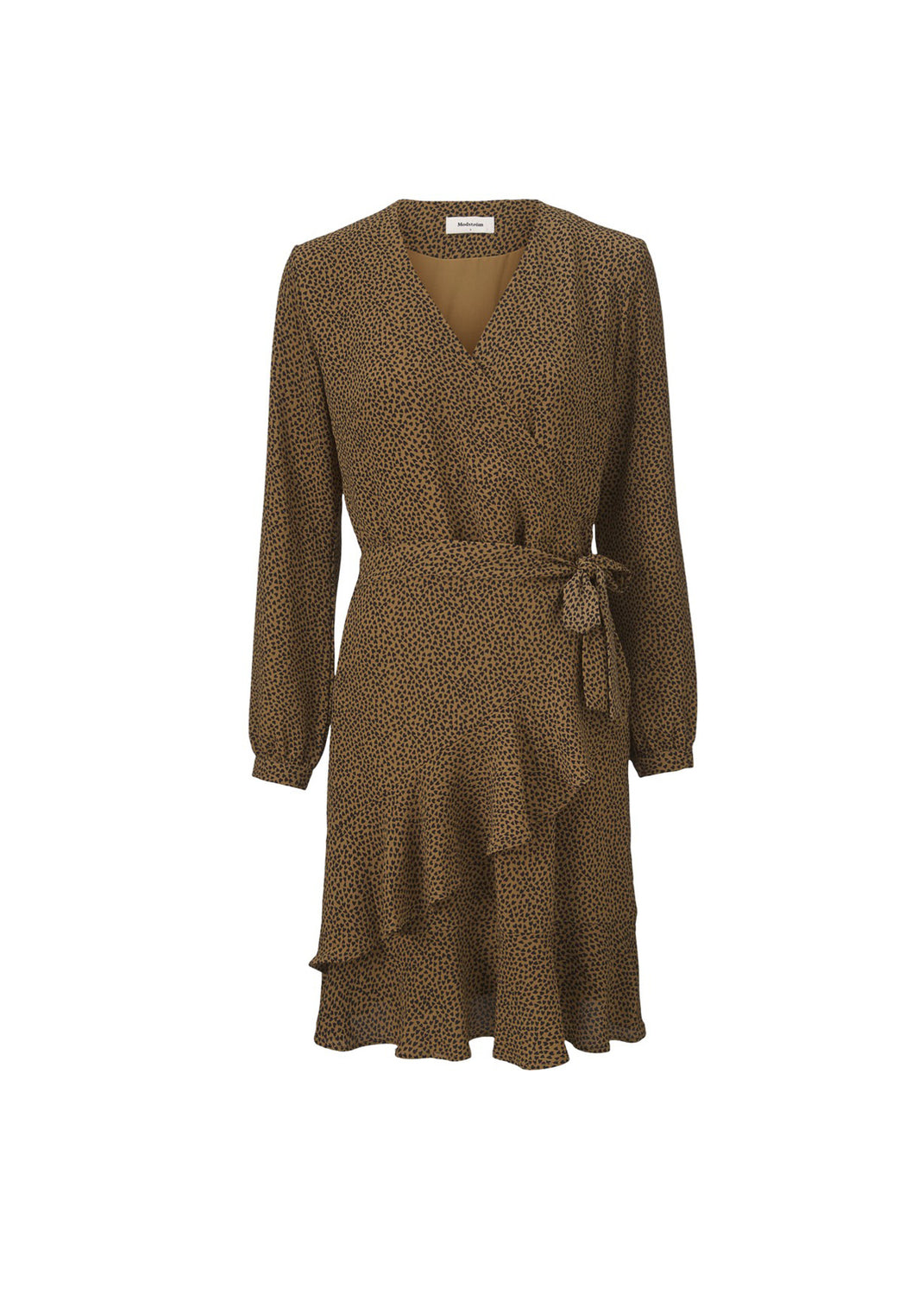 Modström Preloved Atlas print dress - Heart_Red Blush