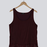Modström Preloved Mørkerød top - Red