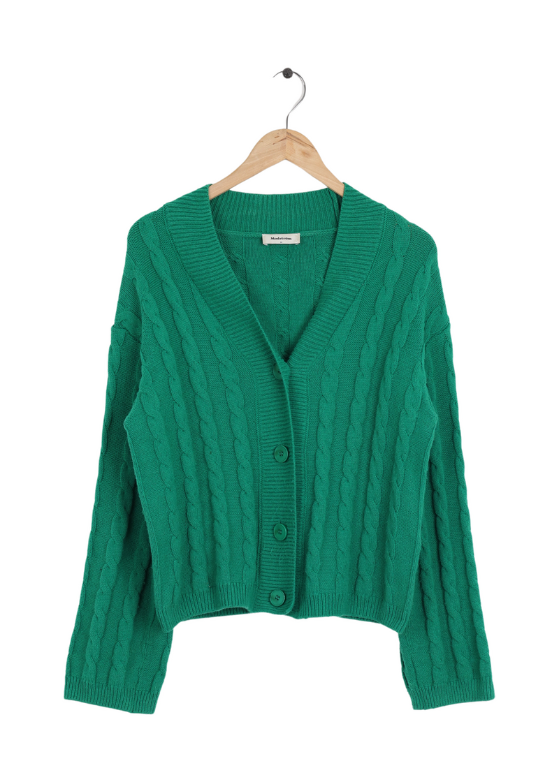 Modström Preloved AliceMD cardigan - Green Meadow