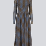 Modström Preloved Fairy print dress - Blue Camel Check