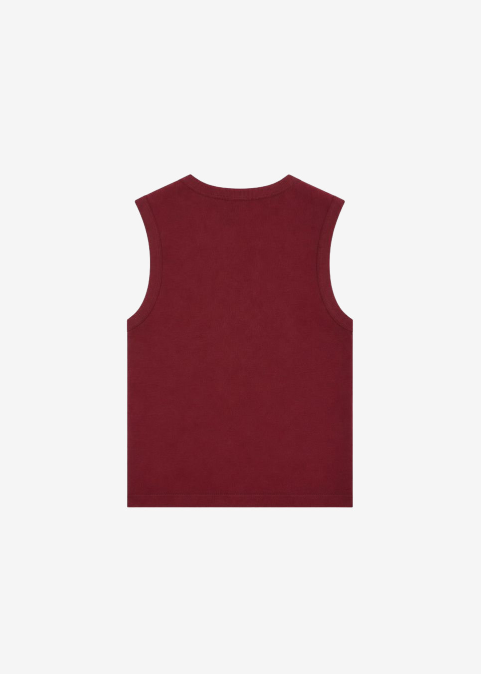 Tætsiddende ærmeløs top med dyb V-udskæring. Igormd v-neck top er skabt i ribbet økologisk bomuld med stretch. Brug den under en åben skjorte eller med bukser med vide ben.