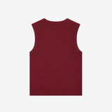 Tætsiddende ærmeløs top med dyb V-udskæring. Igormd v-neck top er skabt i ribbet økologisk bomuld med stretch. Brug den under en åben skjorte eller med bukser med vide ben.