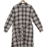 Modström Preloved Fred shirt dress - Camel check