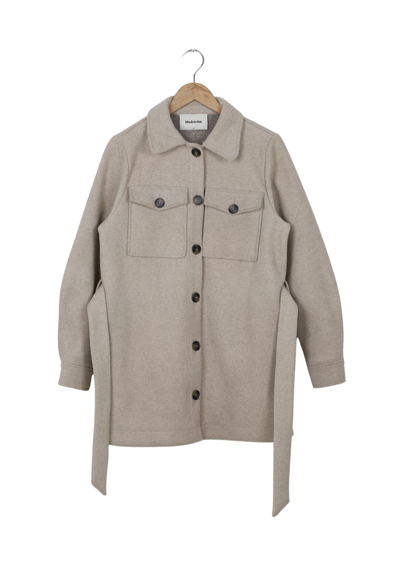 Modström Preloved OliviaMD coatigan - Beige melange