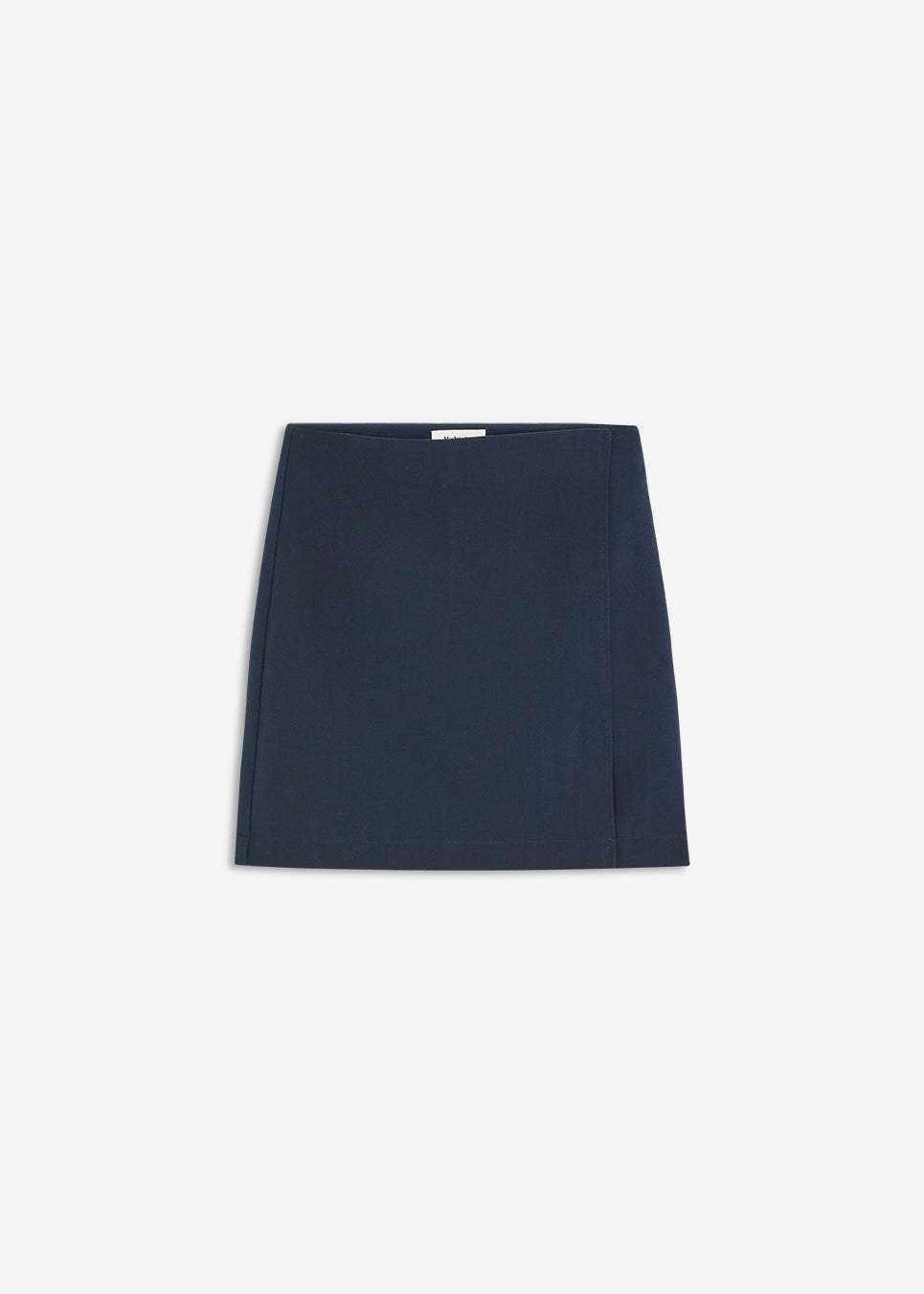Klassisk A-formet nederdel i mørkeblå i kort længde. GaleMD skirt har et simpelt design med skjult lynlås i sidesømmen og slids foran.