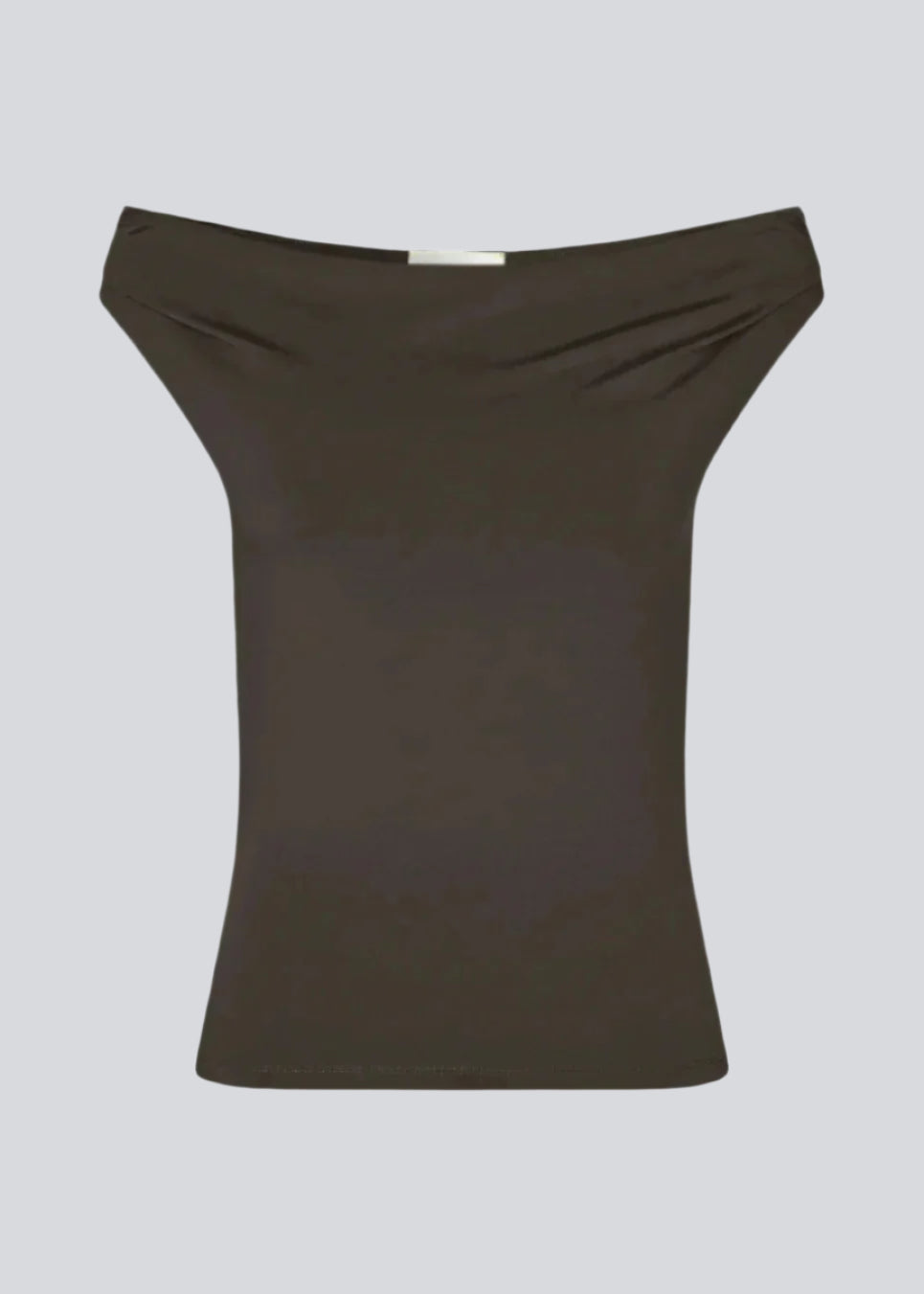 HimaMD off-shoulder top - Seal Brown
