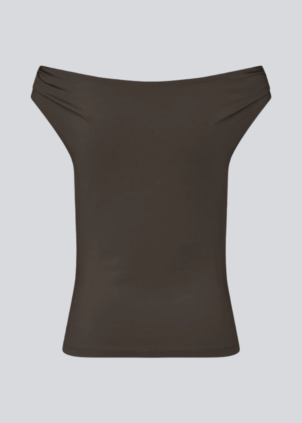 HimaMD off-shoulder top - Seal Brown