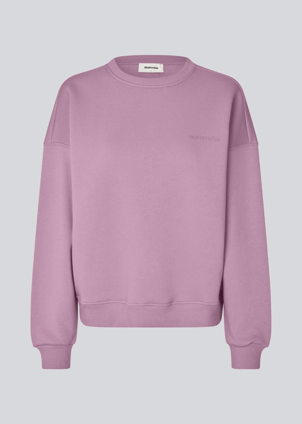 Sweatshirt i lilla i bomuldsblanding med logo. Paulamd sweat har en rund halsudskæring og ribkant vedbåde bund og ærmer.&nbsp;