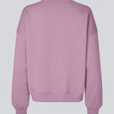 Sweatshirt i lilla i bomuldsblanding med logo. Paulamd sweat har en rund halsudskæring og ribkant vedbåde bund og ærmer.&nbsp;