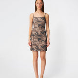 Himamd print strap dress - Camo