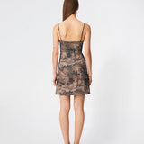 Himamd print strap dress - Camo