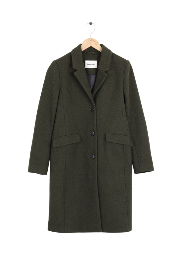 Modström Preloved Pamela coat - Empire Green