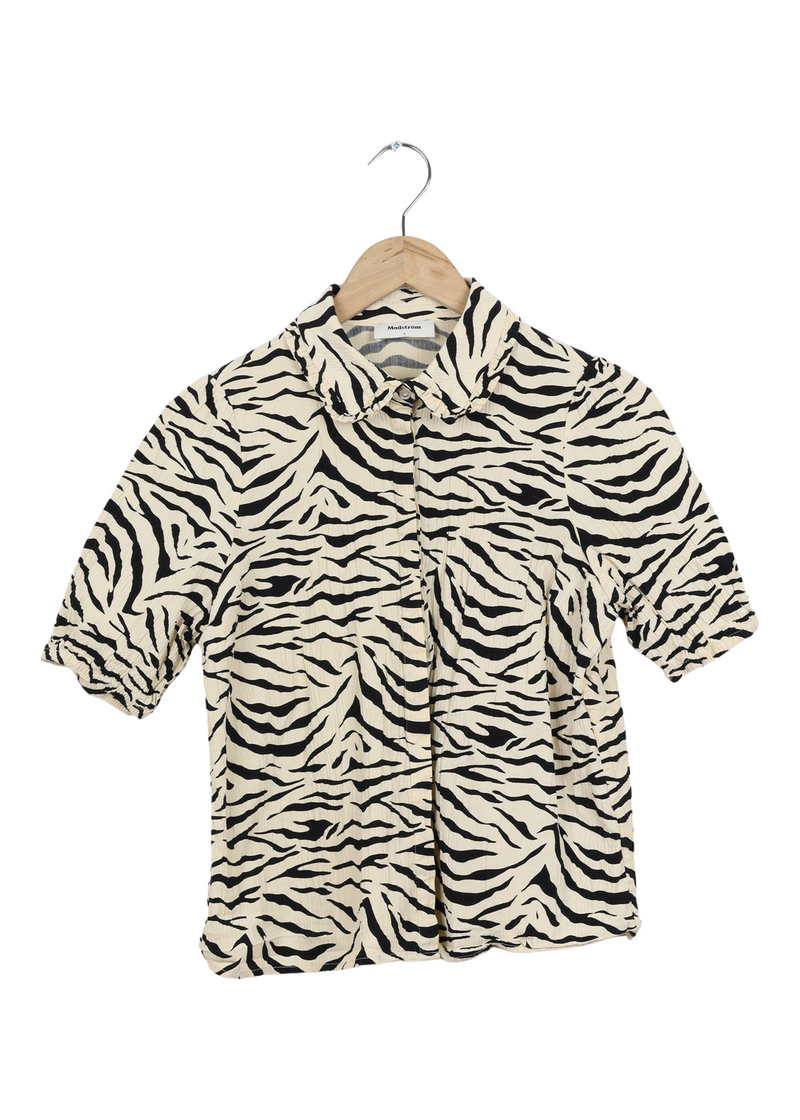 Modström Preloved IshaMD print shirt - Zebra