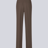 Gale pants i espresso brun, har et klassisk design. Buksen har lige, vide ben med pressefolder som skaber et elegant udtryk. 