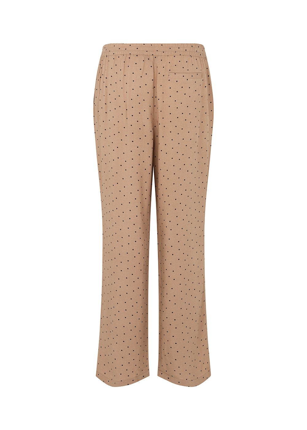 Modström Preloved Talle print pants, varen er en brugt style - Camel Polka