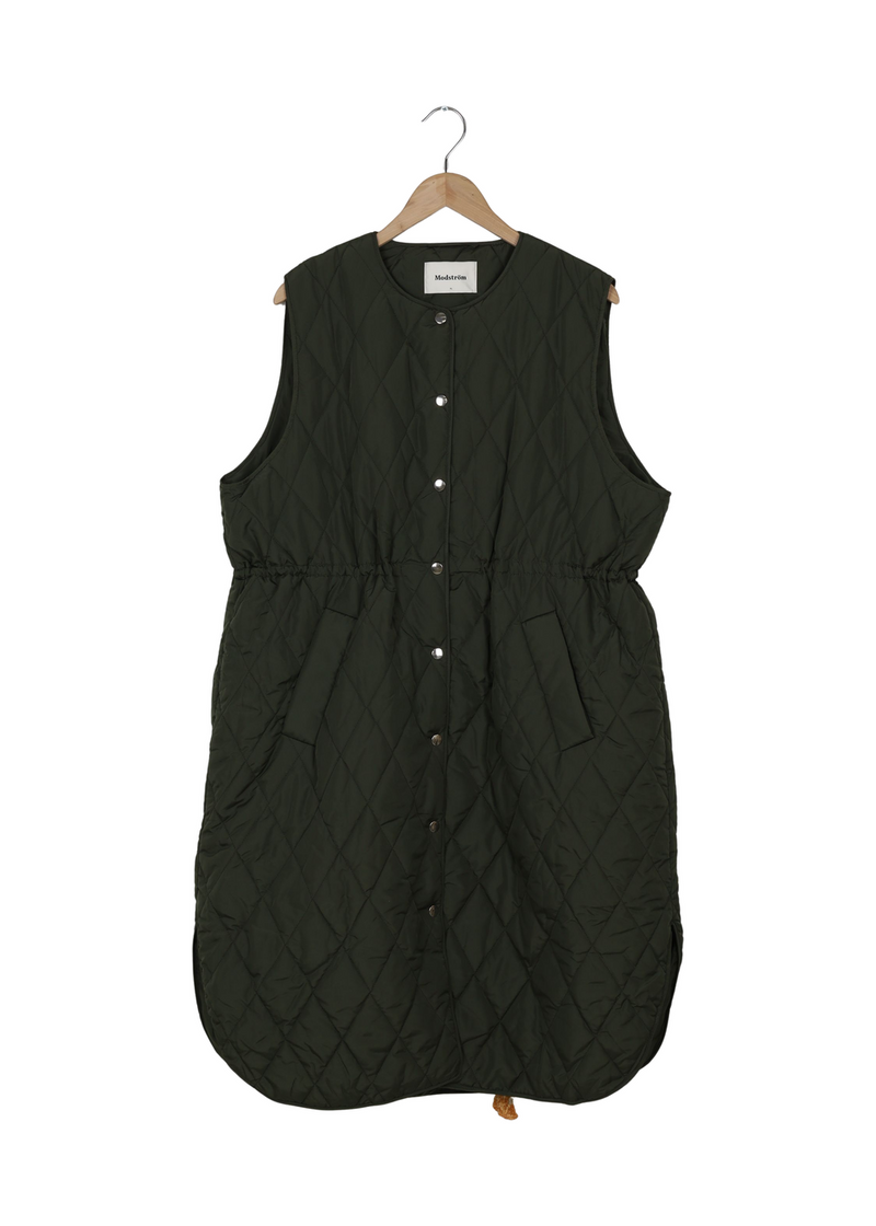 Modström Preloved Kip vest - Dark Army