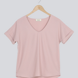 Modström Preloved Camda V-neck t-shirt - rose - Pink