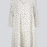 Modström Preloved Richie print dress, varen er en brugt style - Off White Dot
