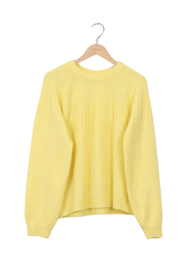 Modström Preloved Truce o-neck - Yellow Pear